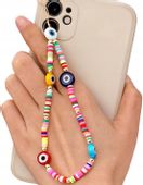 Zawieszka brelok Smycz do telefonu koraliki perły  F138_AAA