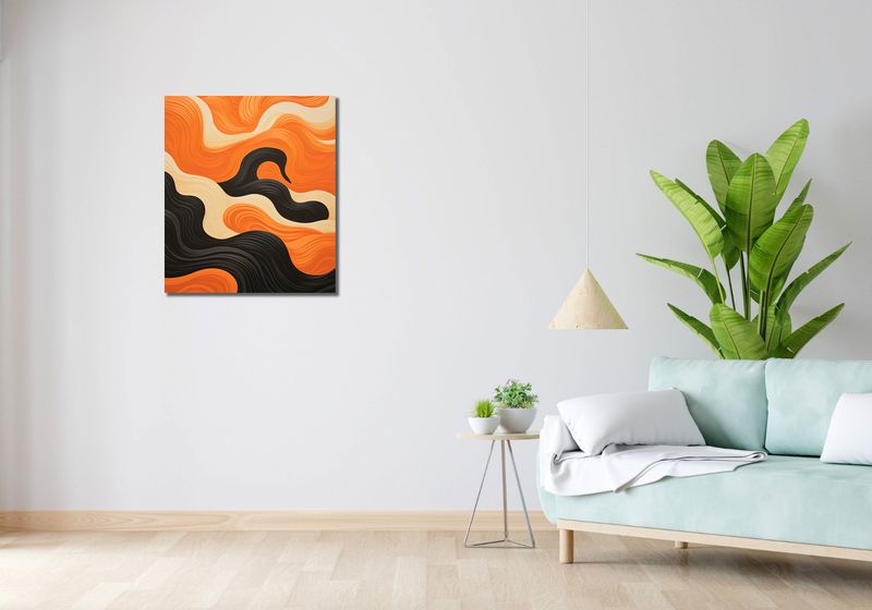 Obraz 60x70cm Dzień spotyka Noc zdjęcie 2