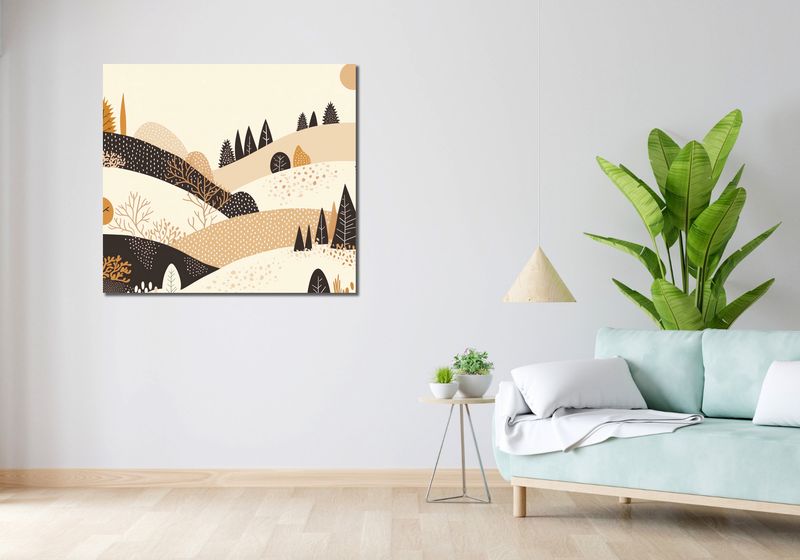 Obraz 100x90cm Jesień w Wzgórzach zdjęcie 2