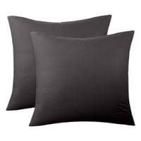 Poszewka Na Poduszkę Aksamitna Szara 2szt