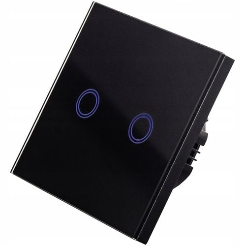 DOTYKOWY WŁĄCZNIK WYŁĄCZNIK ŚWIATŁA SZKLANY PODWÓJNY LED WiFi Tuya na Arena.pl