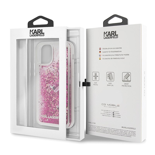Karl Lagerfeld Glitter Floatting Charms Case - Etui iPhone 11 Pro na Arena.pl