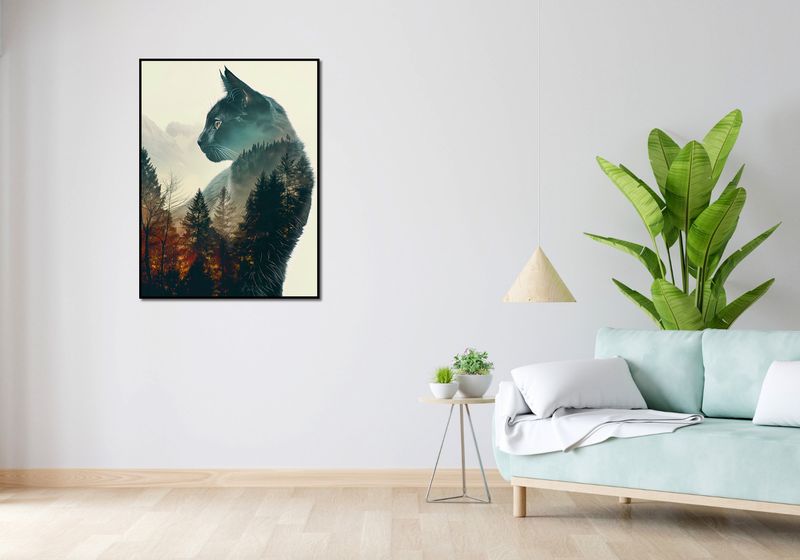 Plakat 75x100cm Koci Duch Lasu zdjęcie 4