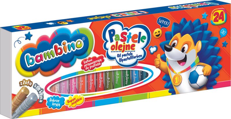 Bambino Pastele Kredki Olejne 24 Kolory zdjęcie 1