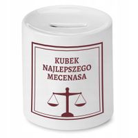 Skarbonka Dla Prawnika Najlepszego Mecenasa Z Nadrukiem Ze Zdjęciem
