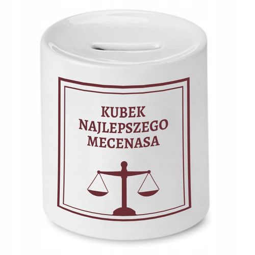 Skarbonka Dla Prawnika Najlepszego Mecenasa Z Nadrukiem Ze Zdjęciem na Arena.pl