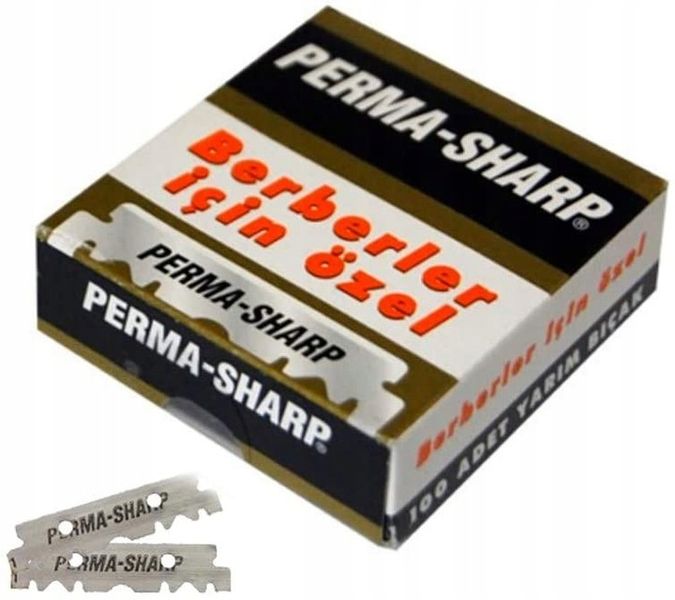 Perma-Sharp Żyletki do Brzytwy 100 Sztuk Połówki zdjęcie 2