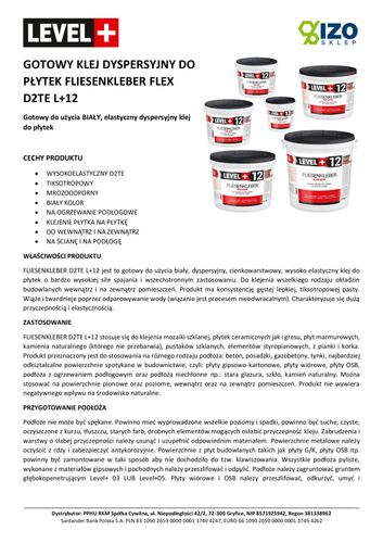 Gotowy Klej do Płytek 50kg Biały Flex Level+12 na Arena.pl