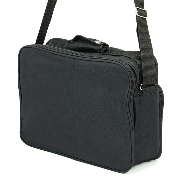 torba męska do pracy a4 sanchez casual - czarna zdjęcie 2