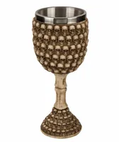 Kubek Kielich z Małymi Czaszkami - Gotycka Dekoracja