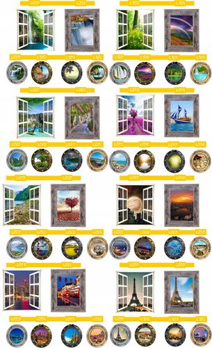 Naklejka samoprzylepna okno widoki duży wybór HIT! na Arena.pl