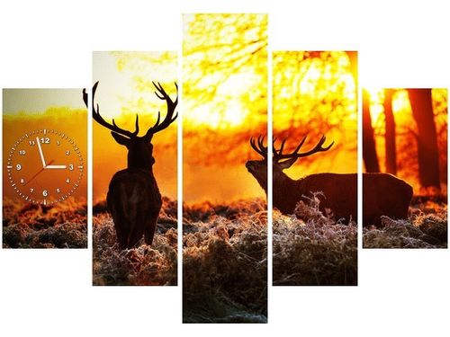 105CM 150CM ZEGAR 5 ELEM RYKOWISKO DRUK OBRAZ na Arena.pl