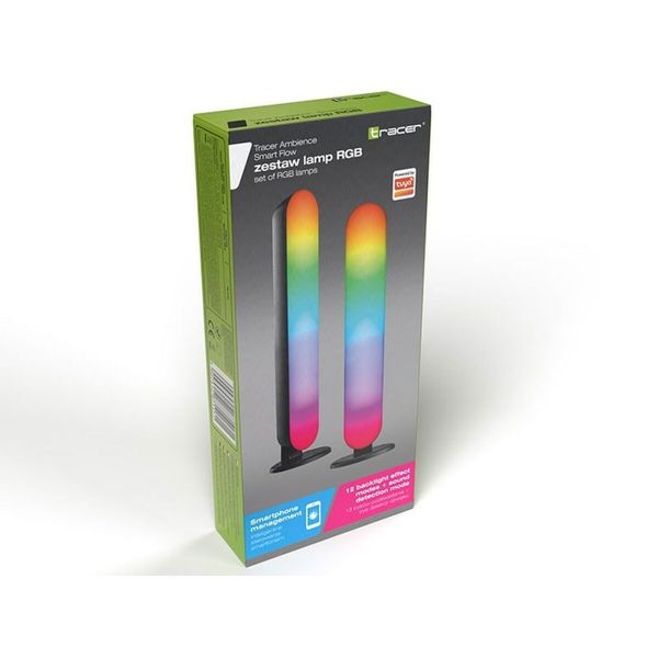 Emaga Lampka Biurkowa Tracer RGB Ambience - Smart Flow Czarny Wielokolorowy zdjęcie 3