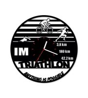 Zegar ścienny z płyty winylowej Triathlon IM 5.8