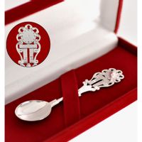 SREBRNA ŁYŻECZKA NA CHRZEST DZIECKA SREBRO PRÓBY 925 GRAWER GRATIS!