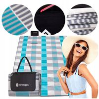 KOC PIKNIKOWY PLAŻA BIWAK 300x200cm MATA IZOLACJA PLAŻOWY POLAR WODOODPORNY