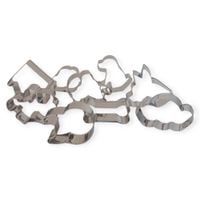 Foremki do ciastek 9szt. motyw psa stal nierdzewna