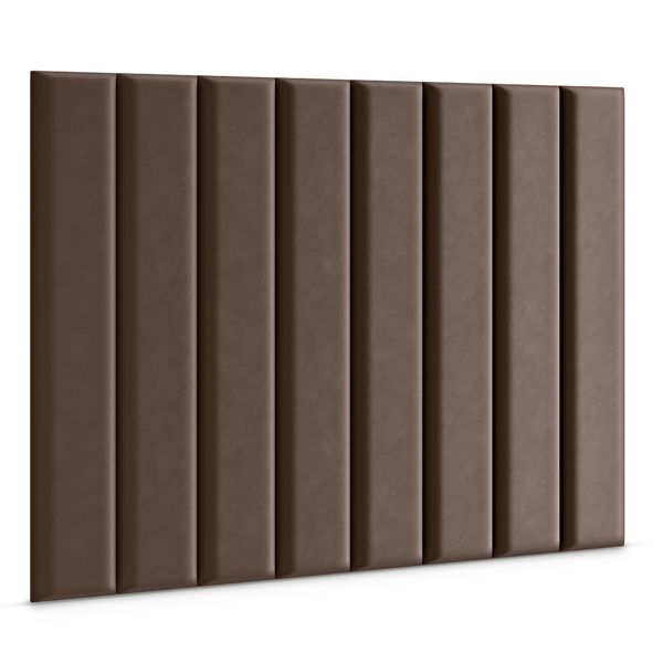 PANEL TAPICEROWANY BRĄZOWY WEZGŁOWIE 3D 90cm x 15cm zdjęcie 4