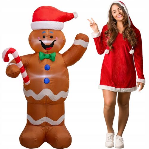 CIASTEK nadmuchiwany ŚWIECĄCY DUŻY pompowany LED 155cm dmuchaniec JUMIhome na Arena.pl