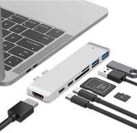 adapter hub przejściówka usb-c usb thunderbolt hdmi 4k do macbook pro