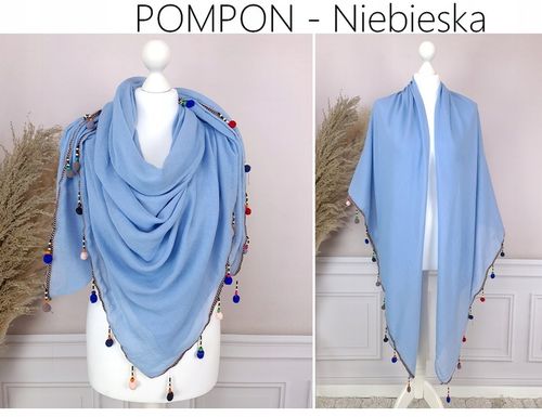 PAREO CHUSTA PLAŻOWA FRĘDZLE narzutka BOHO KOLORY na Arena.pl