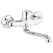 Bateria kuchenna wylewka kran ścienny zlewozmywak chrom - Yoka