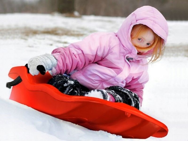 Sanki Ślizg Bobslej z hamulcami Szybki jeździk zdjęcie 4