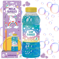 Zestaw Do Tworzenia Baniek Mydlanych Jednorożec Duże Bańki Płyn 450 Ml