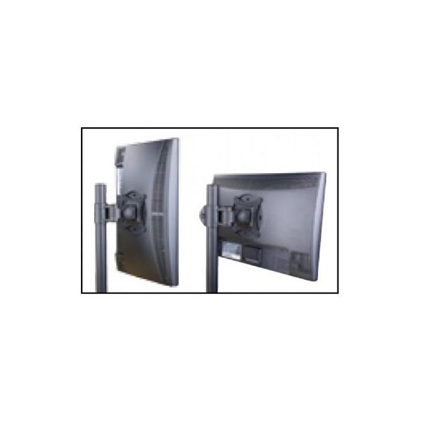 PODWÓJNY UCHWYT BIURKOWY LED/LCD 13-27 CALI REGULOWANY TECHLY zdjęcie 3