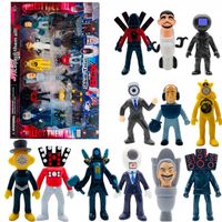 Figurki Skibidi Toilet Titan TV MAN Cameraman Speakerman ROBLOX 12 sztuk