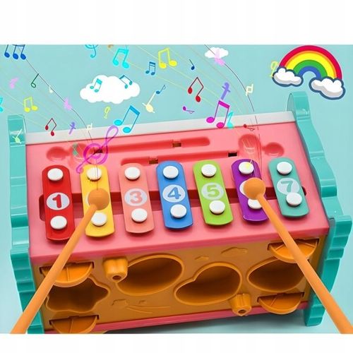 MAGICZNA EDUKACYJNE PUDEŁKO WBIJAK ZEGAR SÓWKA MŁOTEK na Arena.pl