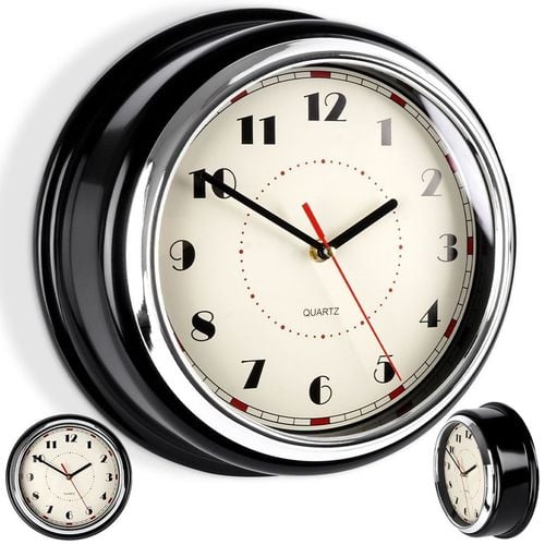 Zegar ścienny czarny 30 cm na Arena.pl