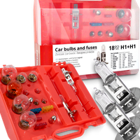 ZESTAW ŻARÓWEK I BEZPIECZNIKÓW 18SZT. 2xH1 ZAPASOWYCH ZASOBNIK KOMPLET