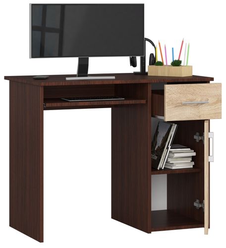 BIURKO PIN 90 cm WENGE / SONOMA WOLNOSTOJĄCE na Arena.pl