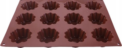 FORMA DO PIECZENIA MUFFINEK CIASTEK BABECZEK 12 sztuk SILIKONOWA 29x20 cm na Arena.pl