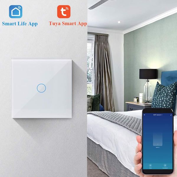 Włącznik Światła Biały Panel 300W Wifi zdjęcie 2