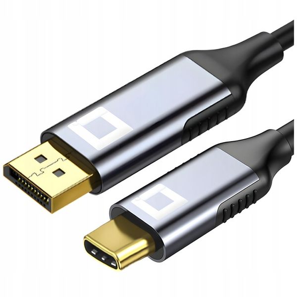 KABEL USB-C DISPLAY PORT PRZEJŚCIÓWKA ADAPTER HUB USB TYP C DP 8K 60HZ 2M zdjęcie 1