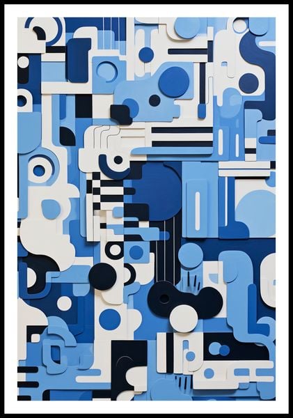 Plakat 67,5x100cm Niebieski Labirynt zdjęcie 3