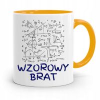 Kubek Żółty Prezent Dla Brata Wzorowy Brat Z Nadrukiem Ze Zdjęciem