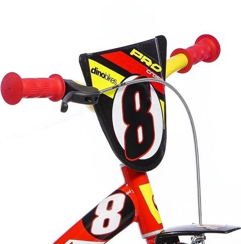 Rower dziecięcy Dino 123GLN czerwony 12" na Arena.pl