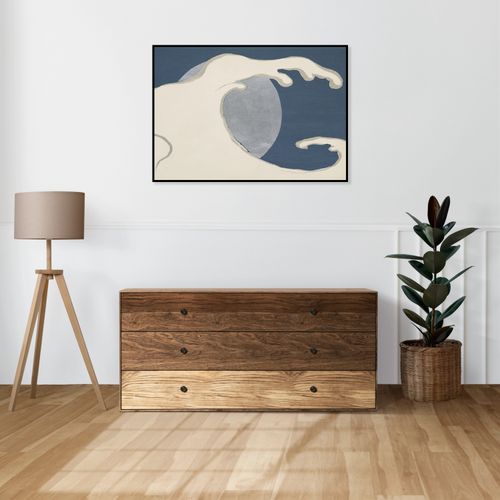 Plakat 60x40cm Waves and Sun, Sekka Japoński Vintage do Salonu na Arena.pl