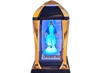 SIOSTRA SIOSTRZE ZNICZ  LAMPION LATARNIA NA GRÓB KPL ZŁOTO+FIGURKA LED