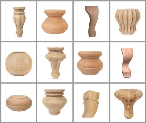 Stylowa drewniana noga meblowa 54x54 mm, wys. 118 mm, bukowa, nowoczesna interpretacja Ludwika F990032 na Arena.pl