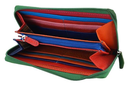 Portfel skórzany - Barberini's - Zielony na Arena.pl