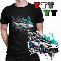 KOSZULKA T-SHIRT MĘSKI WZORY DO WYBORU - WYŚCIGOWE AUTA SPEED - XXXL 3XL