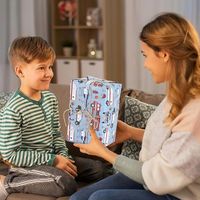 6X PAPIER DO PAKOWANIA PREZENTÓW SAMOCHODZIKI DLA DZIECI +NOŻYCZKI SZNUREK