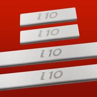 Listwa progowa HYUNDAI I10 MK2 Stal nierdzewna 304 mat 4szt