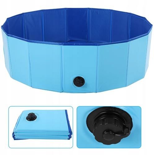 BASEN dla psa składany na lato upał mały 80x30cm na Arena.pl