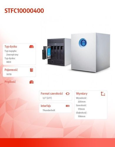 DYSK 5big Thunderbolt2 EK 10 TB STFC10000400 na Arena.pl