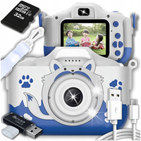APARAT FOTOGRAFICZNY CYFROWY DLA DZIECI 40Mpx KAMERA ZABAWKA GRY+KARTA 32GB